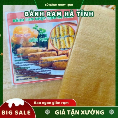 Bánh ram Hà Tĩnh 500g Vỏ ram Quyền Tịnh - Hảo hạng, ngon, hút chân không, chỉ 9.999 VND 4