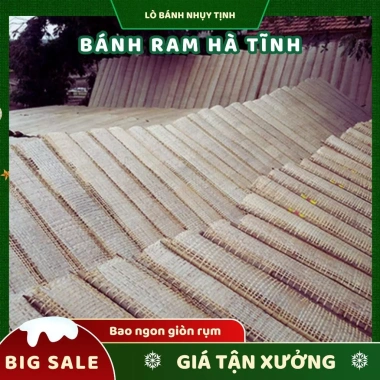 Bánh ram Hà Tĩnh 500g Vỏ ram Quyền Tịnh - Hảo hạng, ngon, hút chân không, chỉ 9.999 VND 9
