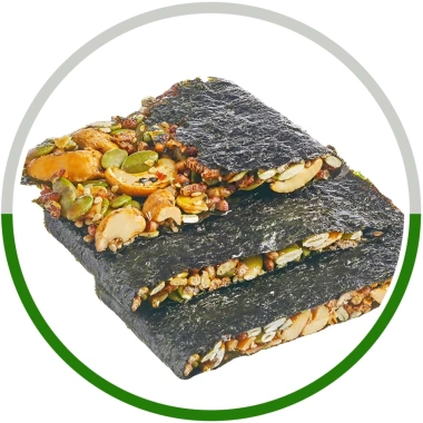 Bánh Rong Biển Kẹp Hạt 250g – Snack ít calo, ăn vặt healthy, tiện lợi mang đi 5