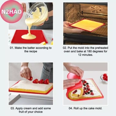 Bánh Silicone Cuộn 1 Cái - Thảm Chống Dính, Khay Nướng, Miếng Lót Bánh Ngọt Bánh Silicone Cuộn 1 Cái - Thảm Chống Dính, Khay Nướng, Miếng Lót Bánh Ngọt