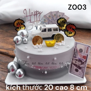 Bánh sinh nhật mô hình ô tô bánh kem giả đẹp, chỉ 145.000 VNĐ