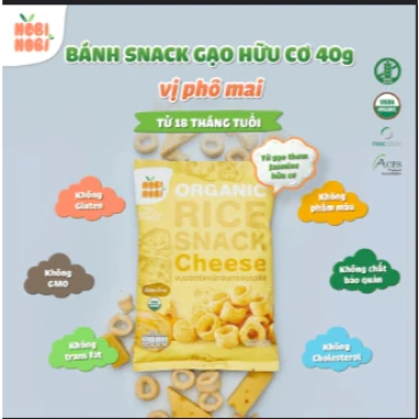 Bánh snack gạo hữu cơ Nobi Nobi 40g – Phô Mai, Socola, Truyền Thống | Giá 53.750₫ 3