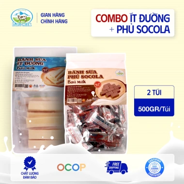 Bánh Sữa Ba Vì 1kg Combo 2 Túi Vị Xưa - Rẻ hơn 20k, Giá 70k, Thơm Ngon