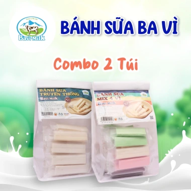 Bánh Sữa Ba Vì 1kg Combo 2 Túi Vị Xưa - Rẻ hơn 20k, Giá 70k, Thơm Ngon