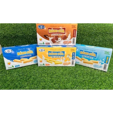 Bánh Sữa Ba Vì Mix Vị 200g - Hộp Đóng Gọn, Giá Giảm 99.999đ, Ngon Nguyên Chất, Thức Ăn Nhanh