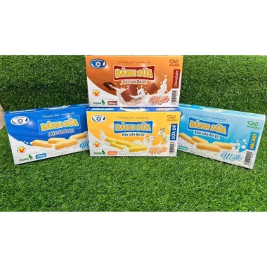 Bánh Sữa Ba Vì Mix Vị 200g - Hộp Đóng Gọn, Giá Giảm 99.999đ, Ngon Nguyên Chất, Thức Ăn Nhanh