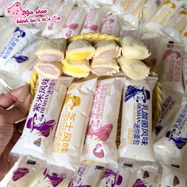 Bánh Sữa Chua Ông Già HESHAN 4 Vị Vỏ Mềm Nhân Béo 1 Thùng 2kg (115-130 bánh) Giá Ưu Đãi 319.999₫