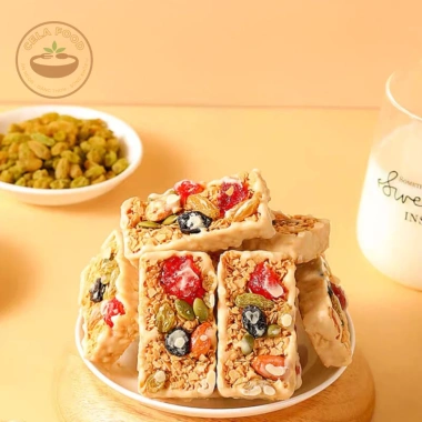 Bánh Sữa Chua Yến Mạch Mix Hạt Cela Không Đường Giòn Tan - Siêu Hạt Thơm Ngon Dinh Dưỡng Cho Mẹ Bầu, 85k