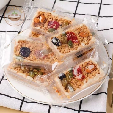 Bánh Sữa Chua Yến Mạch Mix Hạt Cela Không Đường Giòn Tan - Siêu Hạt Thơm Ngon Dinh Dưỡng Cho Mẹ Bầu, 85k
