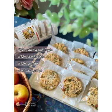 Bánh Super hạt dinh dưỡng KD Shop 400g 10 cái thơm giòn ngọt thanh - Giá 180.000