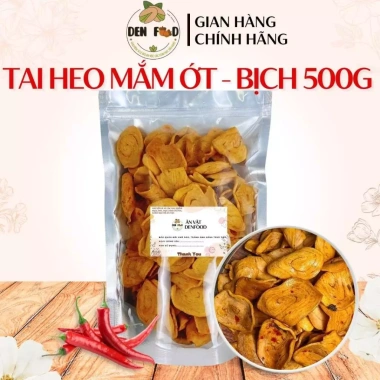 Bánh Tai Heo Mắm Ớt 500g - Đồ Ăn Vặt Denfood, Giá Giảm 40.500 VND