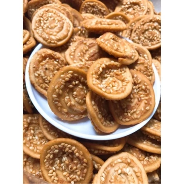 Bánh Tai Heo Mè Ngon 100‑500g - Giảm còn 23.000đ, thơm giòn, ăn liền