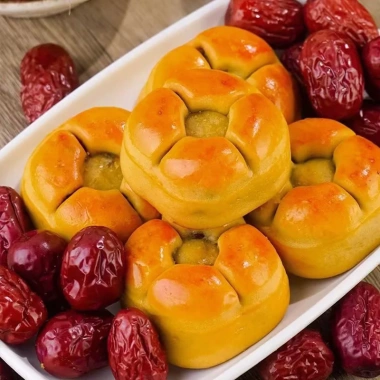Bánh Táo Đỏ Óc Chó Chà Là - Kẹp Hạt Dinh Dưỡng, Không Đường, Ăn Kiêng