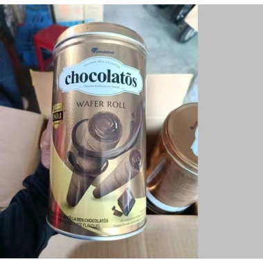 Bánh Tết Cuộn Chocolatos Đen 310gr Lon Thiếc - Indonesia, Giá chỉ 90.000₫