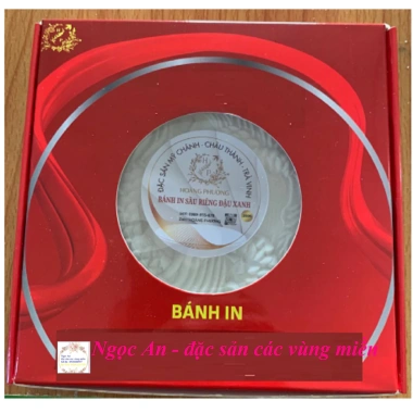 Bánh Tét Đặc Sản Trà Vinh Ngọc An - Nhân Đậu Xanh Sầu Riêng 400g Hộp 1 Cái
