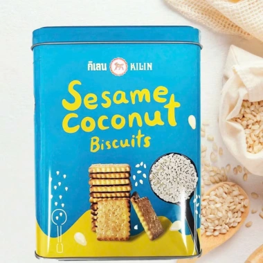 Bánh Thùng Thiếc Thái Lan Vị Bánh Quy Mè Giòn - Giá Ưu Đãi 79.000đ, Giá Gốc 99.540đ