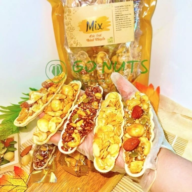 Bánh Thuyền GO NUTS 500g - hạnh nhân, hạt, gạo lức, điều macca, phô mai - 297.800₫ 6