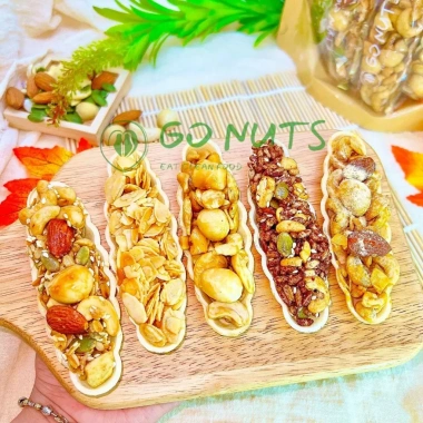 Bánh Thuyền GO NUTS 500g - hạnh nhân, hạt, gạo lức, điều macca, phô mai - 297.800₫ 7