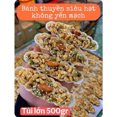 Bánh Thuyền Hạt Chà Bông Macca Hạnh Nhân 5 Vị Mix 250g (10 bánh) - Ăn Kiêng Healthy, Giảm 68k 7