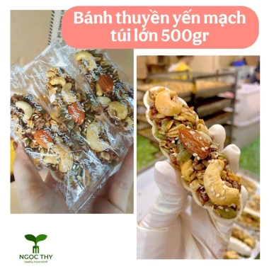 Bánh Thuyền Hạt Chà Bông Macca Hạnh Nhân 5 Vị Mix 250g (10 bánh) - Ăn Kiêng Healthy, Giảm 68k 8