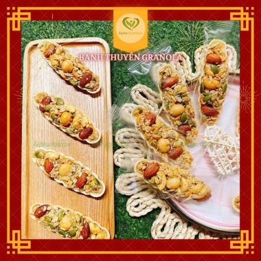 Bánh thuyền hạt dinh dưỡng Alpha – Ăn kiêng, ăn vặt healthy, chỉ 166.500đ