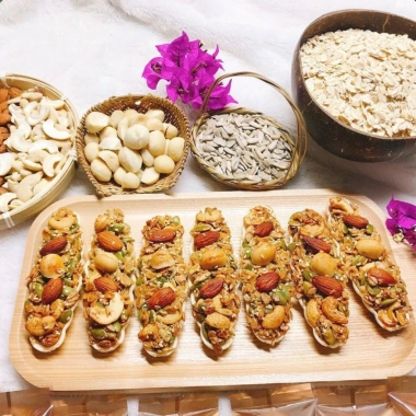 Bánh Thuyền Mix Hạt Dinh Dưỡng - Ăn Kiêng Healthy, Giảm Cân, Giá 120.000đ