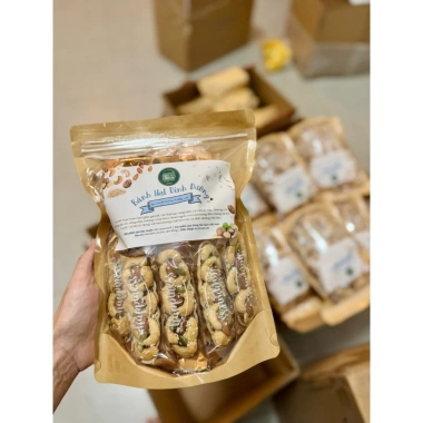 Bánh Thuyền Mix Hạt Dinh Dưỡng - Macca, Hạnh Nhân, Điều, Bí Xanh, Giá 187k
