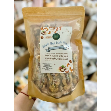 Bánh Thuyền Mix Hạt Dinh Dưỡng - Macca, Hạnh Nhân, Điều, Bí Xanh, Giá 187k