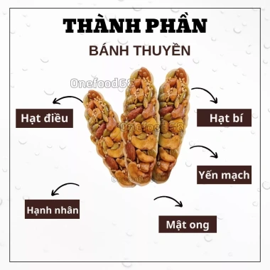 Bánh Thuyền Mix Hạt Healthy 500g - Macca Onefood68, Ăn Kiêng, Giá 98.000 VND 5 Bánh Thuyền Mix Hạt Healthy 500g - Macca Onefood68, Ăn Kiêng, Giá 98.000 VND 5