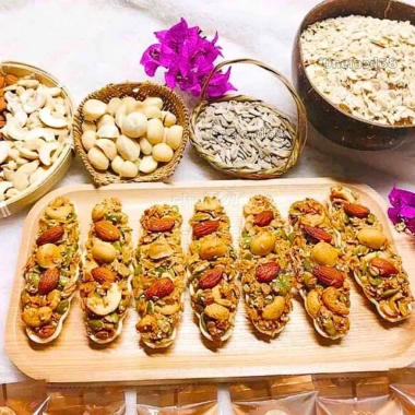Bánh Thuyền Mix Hạt Healthy 500g - Macca Onefood68, Ăn Kiêng, Giá 98.000 VND