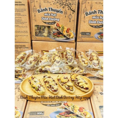 Bánh thuyền ngũ cốc 500g mẫu hộp Tết – xách sang, giảm giá 115.500đ