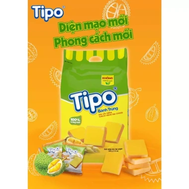 Bánh Tipo Trứng Nướng Sầu Riêng 220g Hữu Nghị - Giá chỉ 37.798₫, giòn thơm, giảm giá