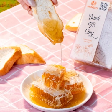 Bánh tổ mật ong HONECO 400g – Mật ong hoa tự nhiên, giá chỉ 150.000 VND 4 Bánh tổ mật ong HONECO 400g – Mật ong hoa tự nhiên, giá chỉ 150.000 VND 4