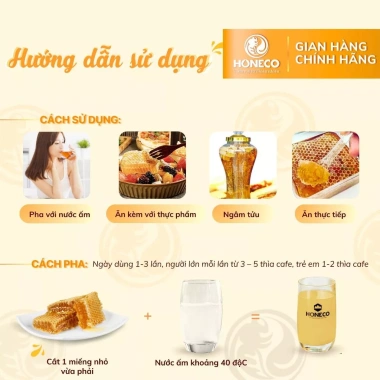 Bánh tổ mật ong HONECO 400g – Mật ong hoa tự nhiên, giá chỉ 150.000 VND 5 Bánh tổ mật ong HONECO 400g – Mật ong hoa tự nhiên, giá chỉ 150.000 VND 5