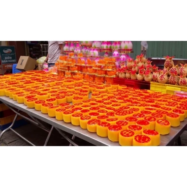 Bánh tổ truyền thống người Hoa 1kg (2x500g) - Giá ưu đãi 110k, chuẩn Tết 20 bánh, hương vị đầy đặn