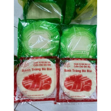 Bánh tráng bò bía đậu xanh 5 gói - Bánh đa nem cuốn chả giò giòn xốp, chỉ 39.900₫