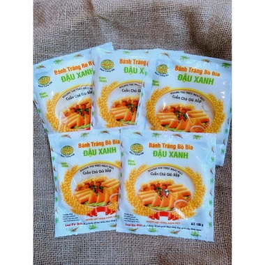 Bánh tráng bò bía đậu xanh combo 3-5 gói giá chỉ 32.900đ giảm tới 20%