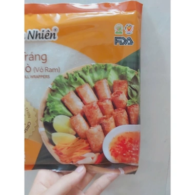 Bánh tráng chả giò Tân Nhiên 100gr - Vỏ ram giòn vàng, nem rán ngon, 15.000 VND 9
