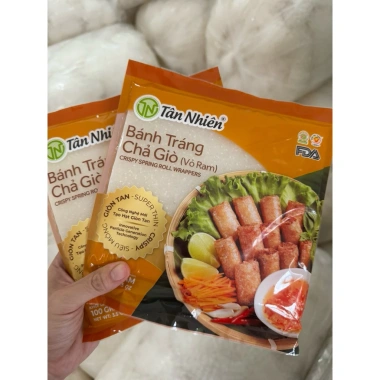 Bánh tráng chả giò Tân Nhiên 2 gói 100gr - Giảm giá 25.000đ (giá gốc 32.500đ) Bánh tráng chả giò Tân Nhiên 2 gói 100gr - Giảm giá 25.000đ (giá gốc 32.500đ)