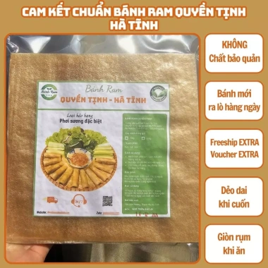 Bánh tráng cuốn chả giò Hà Tĩnh 500g Hút Chân Không - Loại NGON, giá chỉ 15.000đ