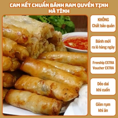 Bánh tráng cuốn chả giò Hà Tĩnh 500g Hút Chân Không - Loại NGON, giá chỉ 15.000đ