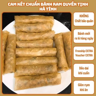 Bánh tráng cuốn chả giò Hà Tĩnh 500g Hút Chân Không - Loại NGON, giá chỉ 15.000đ