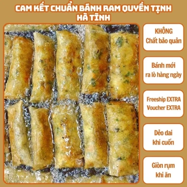 Bánh tráng cuốn chả giò Hà Tĩnh 500g Hút Chân Không - Loại NGON, giá chỉ 15.000đ