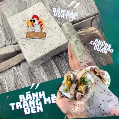 Bánh tráng nhúng nước mè đen Quảng Ngãi 500g - Giá ưu đãi 34.000đ, thơm giòn