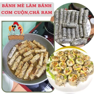 Bánh tráng nhúng nước mè đen Quảng Ngãi 500g - Giá ưu đãi 34.000đ, thơm giòn