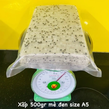 Bánh tráng nhúng nước mè đen Quảng Ngãi 500g - Giá ưu đãi 34.000đ, thơm giòn