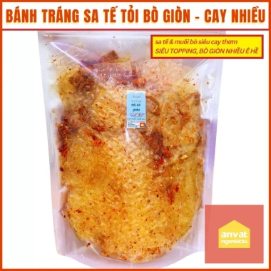 Bánh Tráng Tây Ninh Trộn 250g Vị Mới Hành Phi, Xike, Phô Mai, Muối Tiêu Cay - Ăn Vặt 30k