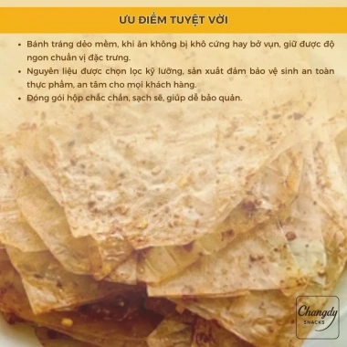 Bánh Tráng Tỏi Tắc Changdy Túi Trộn Sẵn Chua Cay - Ngon Chuẩn Vị, Giá 20.000 VND 7