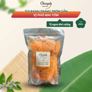 Bánh Tráng Trộn Changdy 250g Vị Phô Mai Tôm - Gói Ăn Liền Ngon, Giá 55.000đ