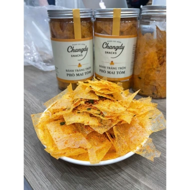 Bánh tráng trộn phô mai tôm Changdy 200g - Đồ ăn vặt tiện lợi, giảm giá 53k